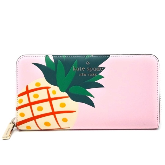 Kate Spade large continental pineapple wallet - Picture 1 of 13